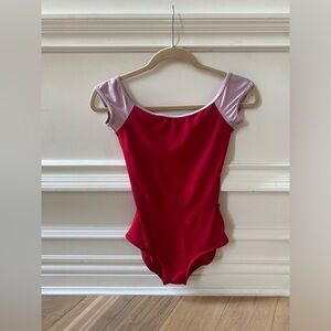 Yumiko “Wendy” Microfiber leotard Red/Pink - MEDIUM